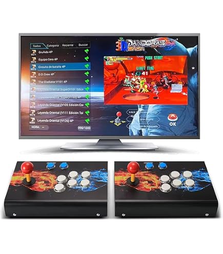 Consola Arcade Retro 29000 Juegos En 1 – Pandora Box, Soporta 2-4 Jugadores, Compatible Con PC/Proyector/TV 1280x720P, Ideal Regalo Navidad