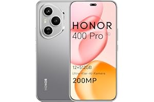 HONOR 400 Pro Smartphone 5G 12GB RAM 512GB ROM, Dual SIM NFC, AMOLED da 6.7 pollici display Eye Comfort con Snapdragon 8 Gen 3, 200MP Ultra-clear AI Camera,5300 mAh, Lunar Grey [Versione italiana]