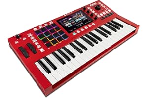 Akai Professional MPC Key 37 Samodzielny syntezator produkcyjny, automat perkusyjny, klawiatura MIDI, z Wi-Fi, Bluetooth, ekranem dotykowym, wtyczkami i integracją Native Instruments