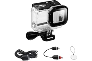 Suptig etui, wodoodporna obudowa, obudowa podwodna, etui do ładowania, obudowa do nurkowania kompatybilna z Gopro Hero 7 Black, Hero 6, Hero 5, Hero 2018 wodoodporny 164 stóp (50 metrów)