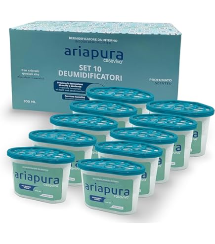 Sacchetti Aquafloow Deumidificatore - Contro Umidità, Muffa E Cattivi Odori, 12 X 280g - Foto 7