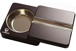 GERMANUS Design Cendrier pour Cigares, Orientable, Brun