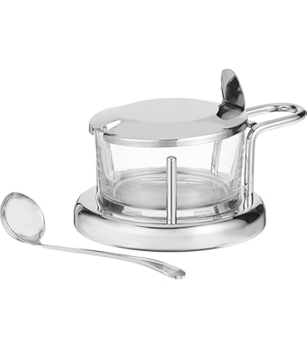 Set 4 Oliere Antigoccia DAMDAM GO In Vetro - Con Supporto, Design Elegante Per Cucina, 17x13x12cm - Foto 4