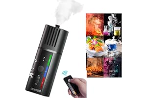 LENSGO Smoke K - Máquina de niebla de 30 W con mando a distancia, portátil, para fotografía, discoteca, boda, fiesta, DJ, Halloween (negro)