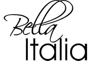 BLATTWERK-DESIGN Wandtattoo: 'Bella Italia' - Italien, Spruch, Rom, Urlaub, Heimat // Farb- und Größenwahl (Grün - 450 mm x 330 mm)