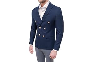 EVOGA Giacca Uomo Sartoriale Blazer Invernale Slim Fit Elegante