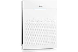 Purificateur d'air Winix Zero Pro, CADR 470 m³/h, (jusqu'à 120m²) HEPA H13 et Technologie PlasmaWave. Réduit à 99,99%, Pollen et Les Odeurs. Minuterie de 8h. Grandes Pièces et Bureaux