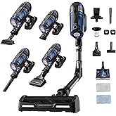 Rowenta XForce Flex 12.60 Aqua - Aspiradora Escoba sin Cable, Potente succión 150 Air Watts, Batería larga duración hasta 45 