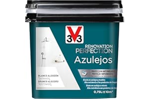 V33 Esmalte Renovation Perfection Azulejos Blanco Algodón Satinado 0,75L