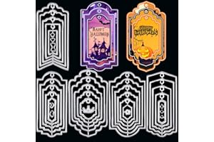 ORIGACH 5 Ensemble Marque-Pages Matrices à DéCouper En MéTal Tag Frame Dies Gaufrage Pochoirs ModèLe Moule pour DIY Album de Scrapbooking Papier Carte Craft