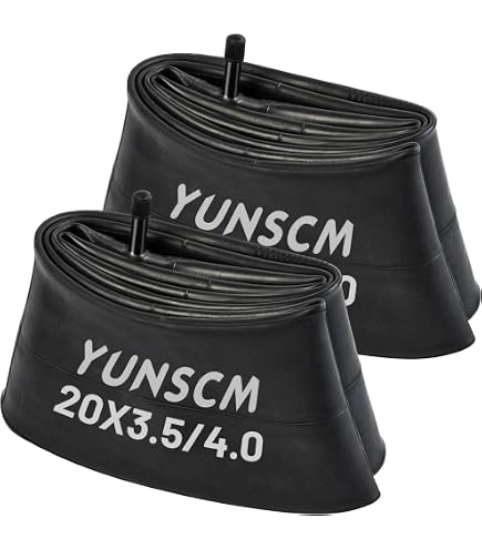 Fat Bike Reifenschläuche 20x4.0 – 2-teiliges Set Aus Butyl, 30 Mm Ventil, Robust Für E-Bike & MTB