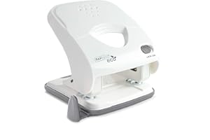 Rapesco 1524 ECO X5-30ps Less Effort 2 Hole Punch, 30 Sheet Capacity, Soft White