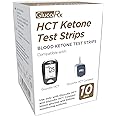 GlucoRx HCT Ketone Test Strips, 10-Count