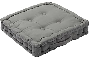 Home Sweet Home UK Adult Chunky Booster Cushion, Portable Breathable 100% Cotton Seat Pad for Car, Office, Home, Chair Cushion for Elderly Post-Operative, Wheelchair & More - 45cm x 45cm