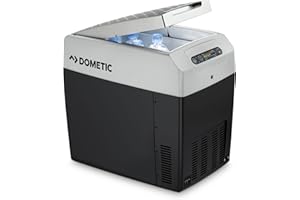 ‎DOMETIC DOMETIC TropiCool TCX 21 Portable Electric Cool Box, 20 Litres, 12/24 V and 230 V for Car, Truck, Boat, Motorhome and Socket, Grey