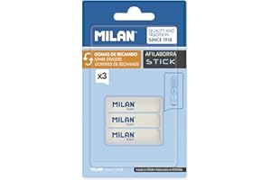 MILAN Blister 3 gomas de recambio para afilaborra Stick