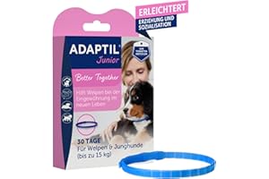 ADAPTIL Junior Halsband | Welpenhalsband | Anti-Stress für mehr Entspannung Welpeneingewöhnung | 30 Tage Anwendung | von Tierärzten empfohlen, klinisch getestet
