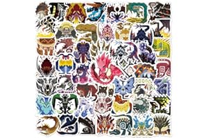 HANAIETTE Monster Hunter - Adesivi da gioco per computer portatile Cool Vinyl Decals per bottiglie d'acqua Computer Biciclette Moto (100 pezzi)