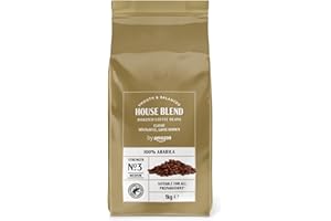 ‎BY AMAZON by Amazon House Blend Kaffeebohnen, mittelgeröstet, 1 kg, Rainforest Alliance zertifiziert