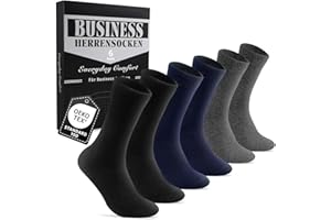 Cirorld Skarpety Męskie Zestaw 6/10 Par Eleganckich Skarpet z Pudełkiem Prezentowym, Oddychające Skarpety Bawełniane z Bezszwowym Palcem, Idealne do Pracy i Na Co Dzień