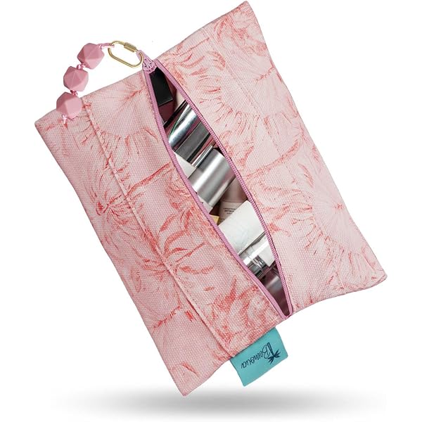 Bemoua Kulturtasche Damen, Wasserabweisend, Mit Reißverschluss – Klein 19,5x17 Cm, Für Reise, Make-up, Alltag