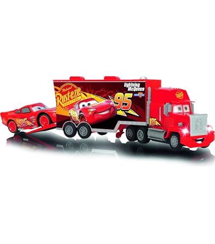 Jada Simba RC Turbo Mack Truck 1:24 – Camion Radiocommandé Avec Lumières, Sons Et Remorque Amovible – Piles Incluses