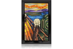 SOSUY The Scream - Set da costruzione da parete per adulti, decorazione per la casa, decorazione per la stanza, estetica, Natale, Halloween, compleanno, Ringraziamento, per uomini, donne e amanti dell'arte