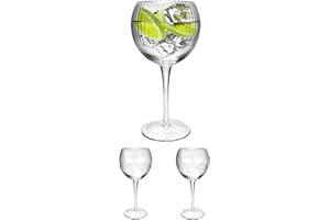 Ginsanity Retro Hayworth Coupe de Verres Gin & Tonic Ballon Cocktail/Lunettes dans Une Boîte Cadeau [585ml] - Lot de 2