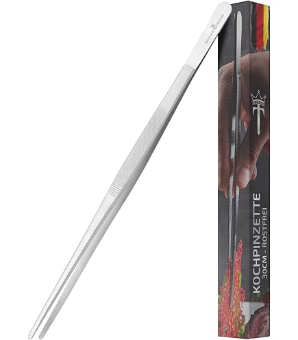 Giesser Löfzette 37 Cm – Kombinierter Löffel & Zange Aus Edelstahl, Zum Abschmecken, Anrichten, Grillen