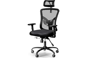 Noblewell Fauteuil Bureau, Chaise Bureau avec Support Lombaire Réglable, Appuie-tête, Accoudoir, Chaise Bureau Ergonomique 135° Verrouillable et Basculante, Chaise d'ordinateur pour Bureau à Domicile