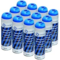 clickandtools Marking Spray Bright White Pack of 12 with Special Spray Head Quick Drying