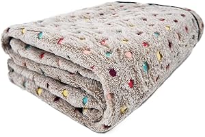 PAWZ Road Miękki i wygodny koc z kortalu welurowego dla psa, dywanik dla kota, nadający się do prania w pralce beżowy (rozmiar XL: 200 x 150 cm)