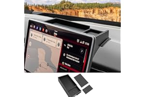 CDEFG Kompatibel mit VW ID.7 ID7 2024 2025 2026 Mittelkonsole Organizer Aufbewahrungsbox Instrumententafel Aufbewahrung 15 Zoll Discover Pro Max Auto Center Console Tray ID.7 Tourer Zubehör