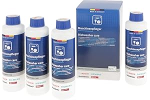 Bosch Siemens Neff Gaggenau Lot de 4 flacons de nettoyant pour lave-vaisselle 250 ml