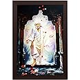 Braj Art Gallery SHIRDI SAI BABA Canvas Painting Framed 13.5X19.5 Inches