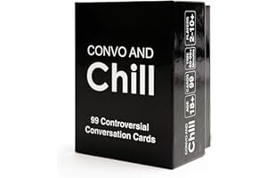 Convo and Chill - 99 Epic Conversation Starters for, Guests or Couples! Fun, Thought-Provoking Discussion Cards for Game Nights, Date Nights, Birthday Parties & More!