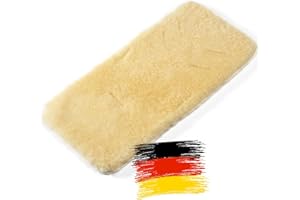 Hofbrucker Lammfell Kinderwagen Sitzauflage - Atmungsaktive Lammfell Sitzauflage für Buggy Kinderwagen, Gurtschlitze, Waschbar bei 30°C, Sitzverkleinerer Inkl. Baumwoll-Windel