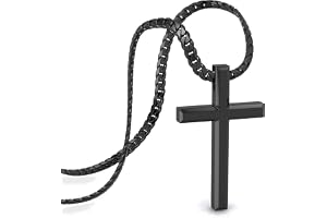 SERASAR Premium Halsband Herr [Faith] | Rostfritt 316L Kirurgiskt Stål | Vattentät | Stabil Kantkedja