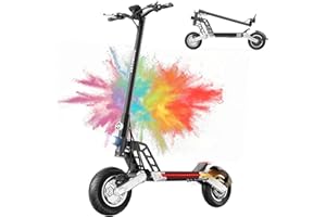 TODIMART Monopattino Elettrico Adulto, Autonomia di 45-90KM, Carico Massimo 130/150 kg, Pneumatici Da 10 Pollici, Scooter Elettrico Pieghevole