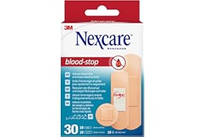 Pansements hémostatiques Nexcare Blood-Stop, assortiment, 30/paquet