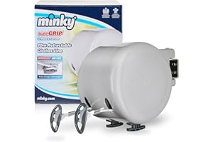 Minky Retractable Duo Reel Washing Line, Grey, 2x15m, packaging may vary