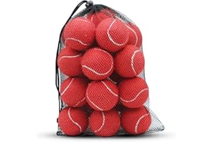 SHYUJAJIE Palline da tennis, confezione da 20 palline da tennis per allenamento, ad alta elasticità, palline da tennis per principianti, palline da gioco per cani