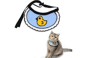 Hjvvr Cat Bib,Pet Collar Decoration,Adjustable Cat Scarf Neckwear,Sweet Bib