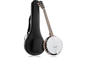 6 String Banjo Guitar with Closed Back Resonator and 24 Brackets by Jameson Guitars