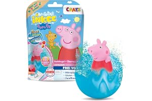 INKEE SURPRISE Peppa Pig – Badbomber för Barn med Överraskning, Peppa Gris Leksak för Badkaret, Badtillsats för Barn