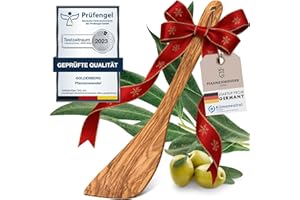 ‎GOLDENBERG GOLDENBERG® Premium Pfannenwender - Made in Europe - feinstes Olivenholz aus Italien - robust, langlebig & antibakteriell - Holzschaber - Pfannenwender Holz
