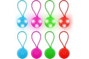 Aicharynic LED Blinklicht Schulranzen, 8 Stück LED Reflektoren Kinder Sicherheitslicht Reflektoren Schulranzen, wasserdichte Sicherheit Licht Reflektor Anhänger für Rucksack Joggen Wandern Laufen