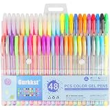 Penne Gel Glitterate 8 o 18 Penne Gel Scintillanti Retrattili a Colori Assortiti, Punta Fine, Penne Colorate per Journaling, per Colorare, Disegnare, Scarabocchi, Ufficio