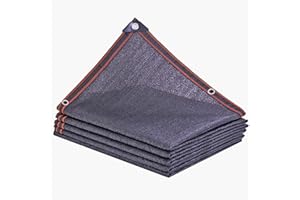 JIAJUTUI001 Voile Ombrage Ajourée,Filet Ombrage Pergola Filets D'Ombrage,Toile D'Ombrage à 80%,avec Oeillets,pour Jardin Terrasse Filet Protection Solaire Filet (W4xL4m(W13.12xL13.12ft))