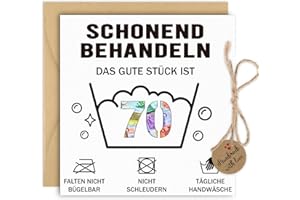 Thboxes Geldgeschenke Geburtstag 70, Geburtstagskarte Geldgeschenke Verpackung mit Umschlag Grußkarte Personalisiertes Geldgeschenk für Männer Frauen